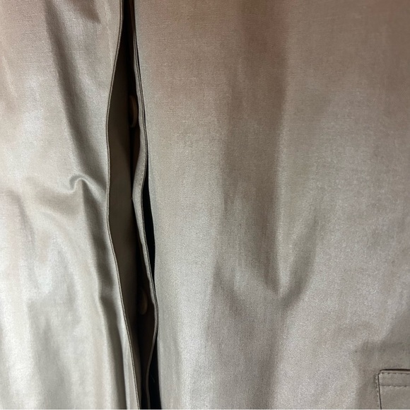 London Fog Vintage Tan Trench Coat w/ Zip Liner – Size 10 Petite - Picture 15 of 16